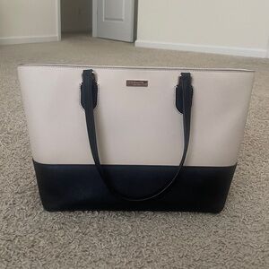 Black and White/Tan Kate Spade Handbag